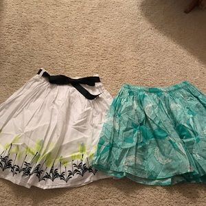 Two skirts one from gap and dream pop
